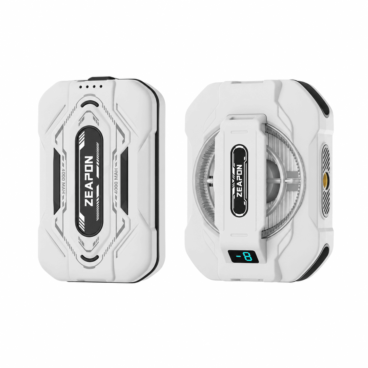 P40S-W-white-16 ZEAPON P40S 4000mAh Cordless Magnetic Phone Cooler - White - Image 1