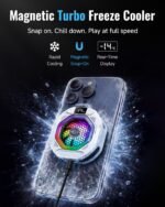 ZEAPON TH12 32W AI Magnetic Phone Cooler with Real-Time Display
