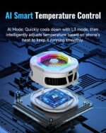 ZEAPON TH12 32W AI Magnetic Phone Cooler with Real-Time Display - Image 6