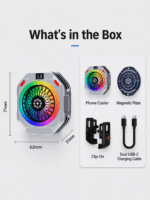 ZEAPON TH28 42W AI Magnetic Phone Cooler with Real-Time Display - Image 11