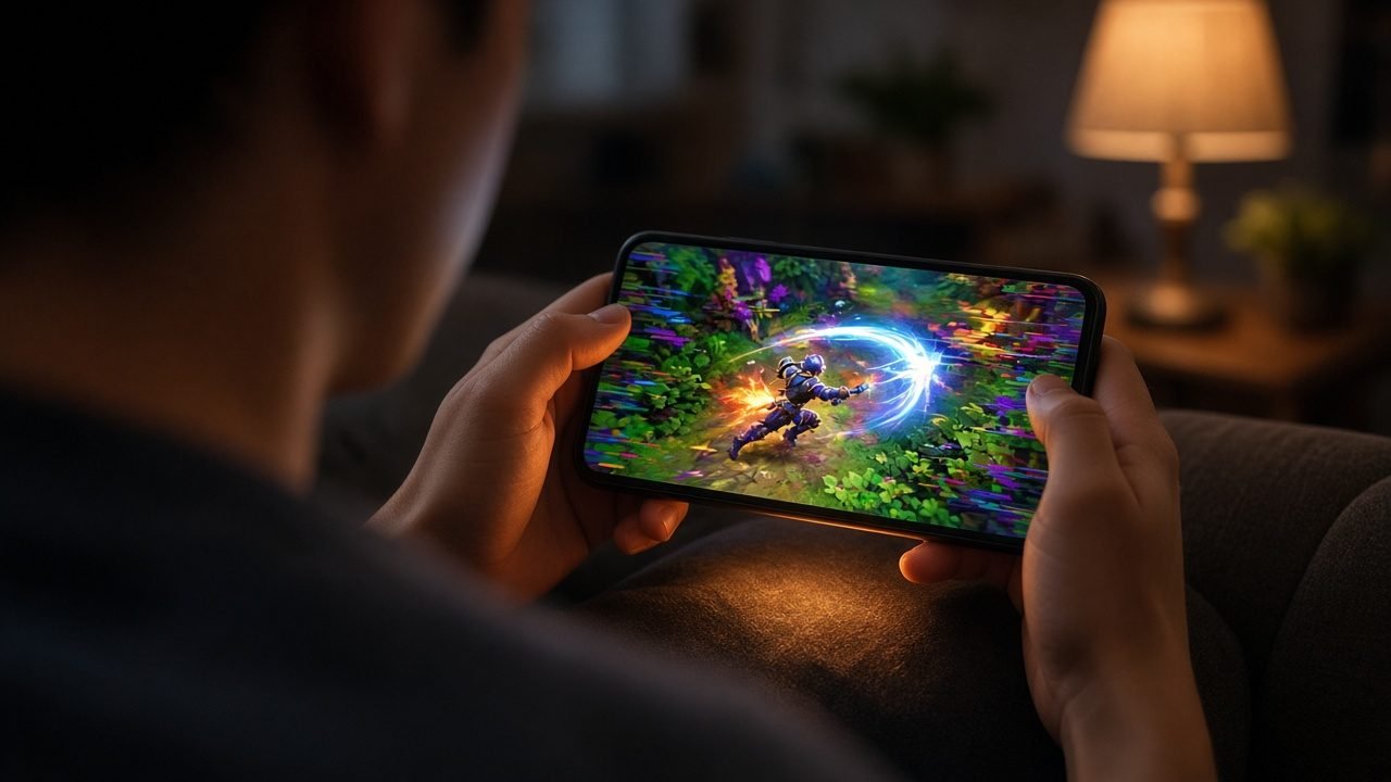 Mobile gaming lag caused by phone overheating